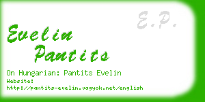 evelin pantits business card